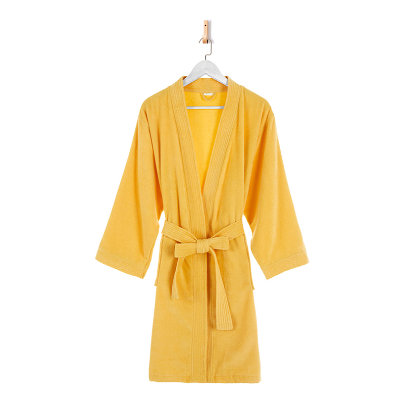 Rúsulas de banheiro amarelo -amarelo de algodão