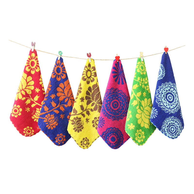 Toalha de mão de algodão de estilo retrô Jacquard